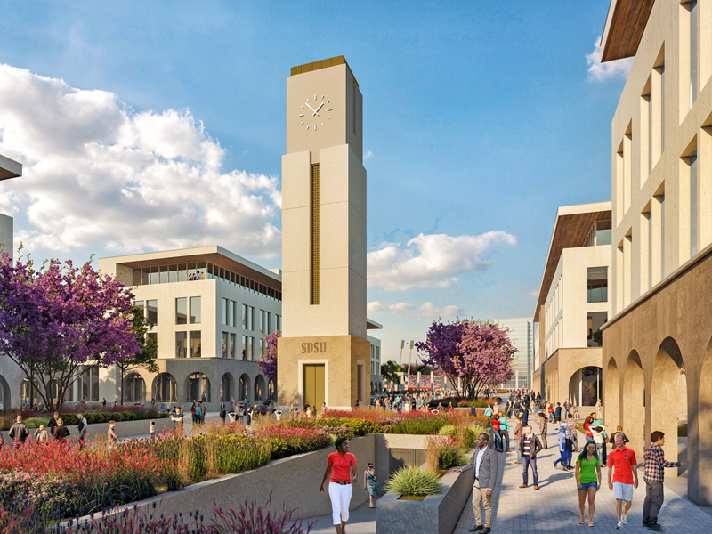 Campus Mall at the SDSU Innovation District 